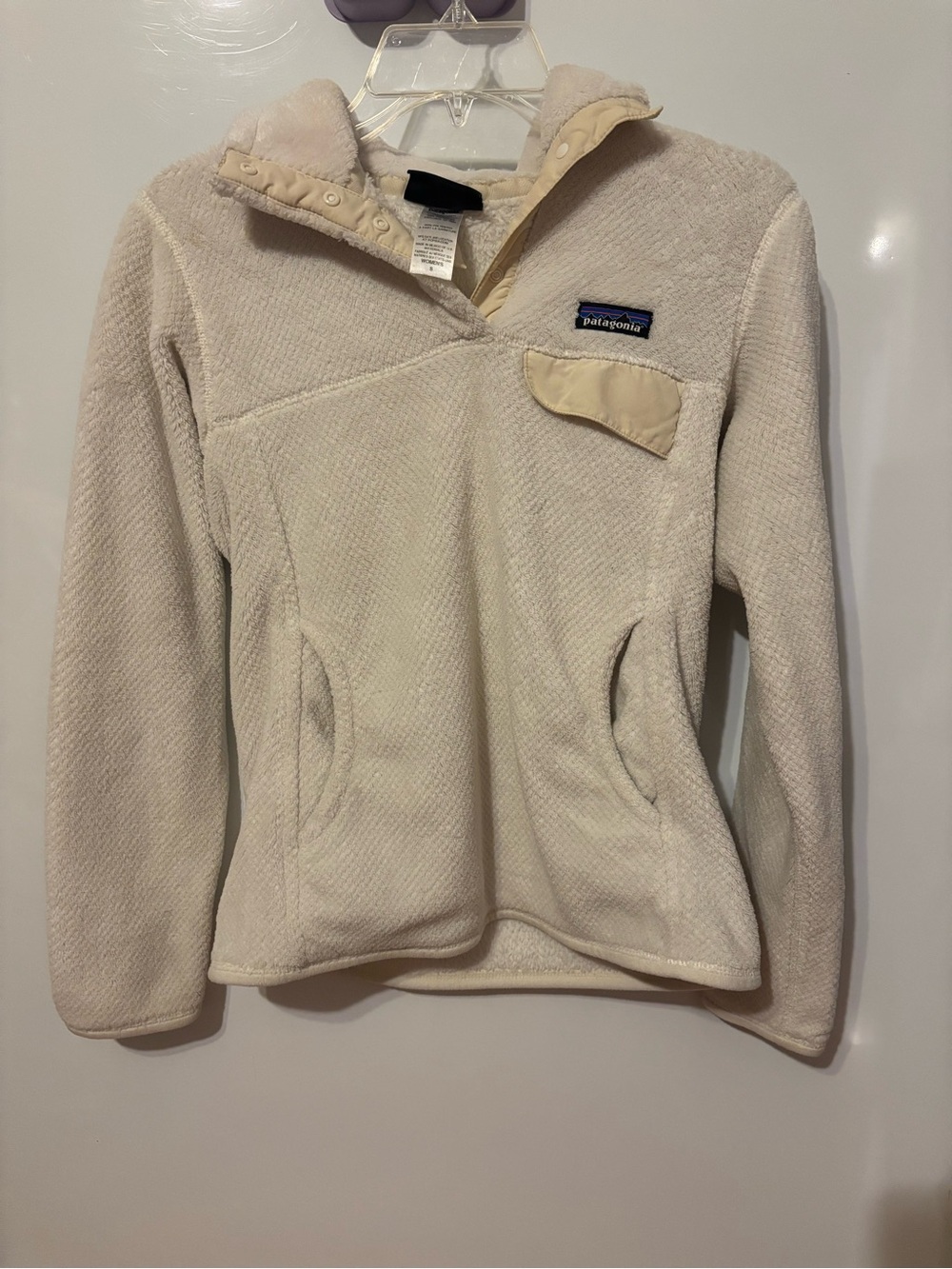 Patagonia Women's Cream Snap-Front Fleece Pullover